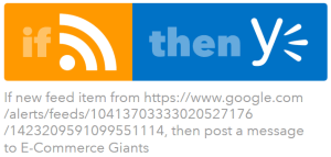 Publish news feeds, blog or Twitter to Yammer